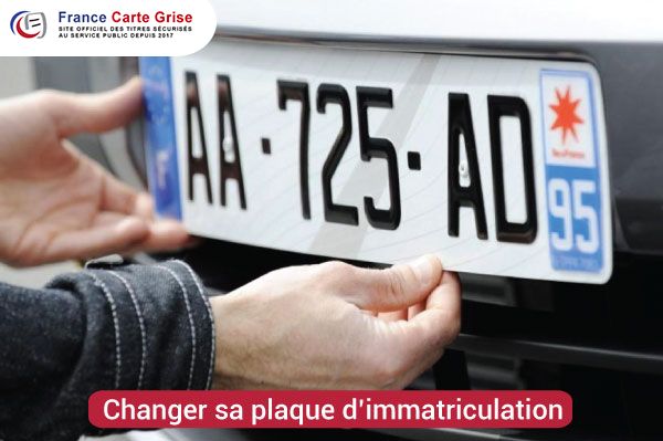 Peut-on changer sa plaque d’immatriculation ?