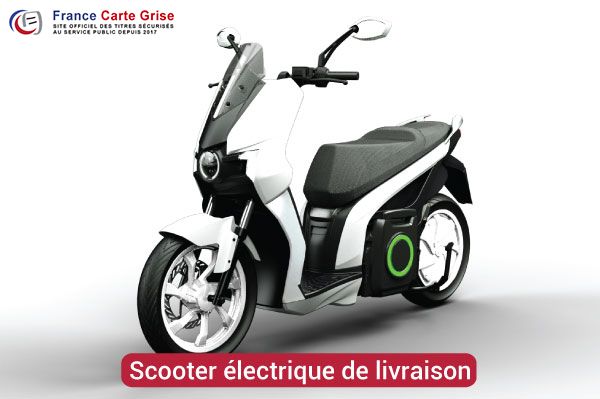 Scooter électrique de livraison et carte grise