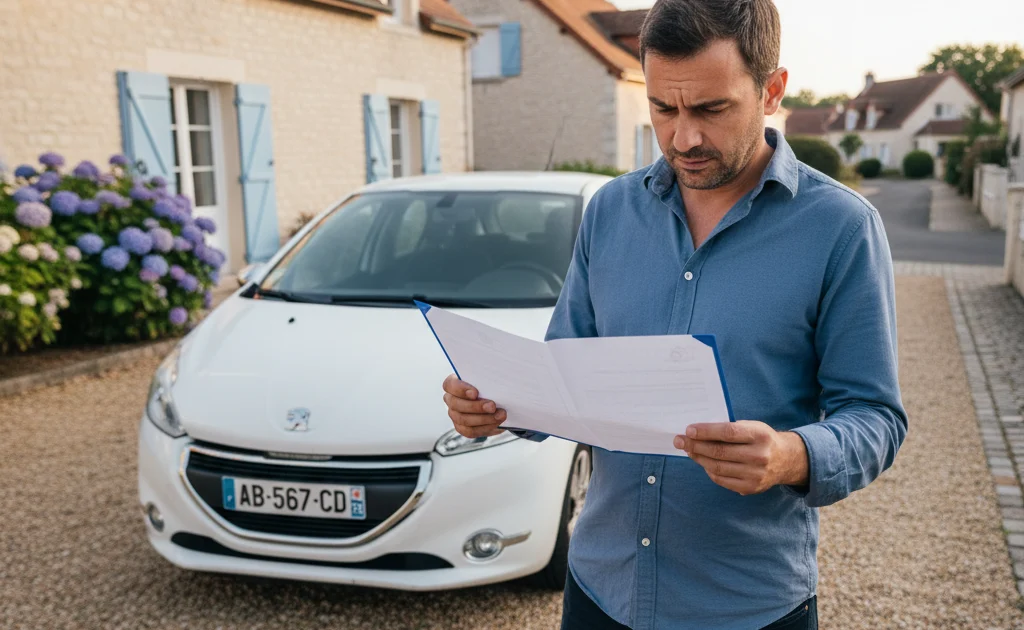 Lever gage certificat non gage : vérification avant vente d'un véhicule d'occasion Propriétaire vérifiant son certificat de non-gage avant de lever un gage pour vendre son véhicule en 2026